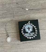 Load image into Gallery viewer, DS SS Prayer Necklace w/ Stones & Never Change Bracelet Set (Other Stone Options Available)