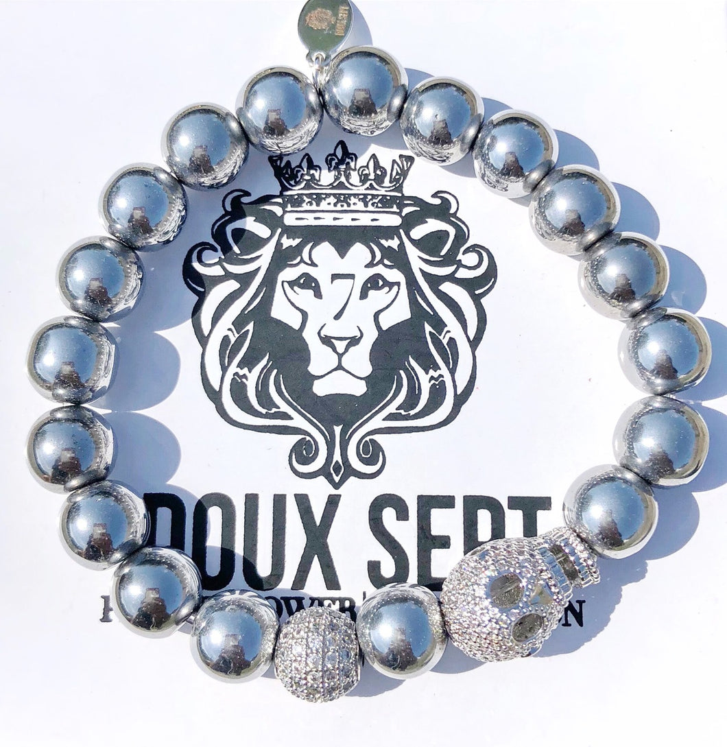 Murder To Excellence W/ Silver Hematite