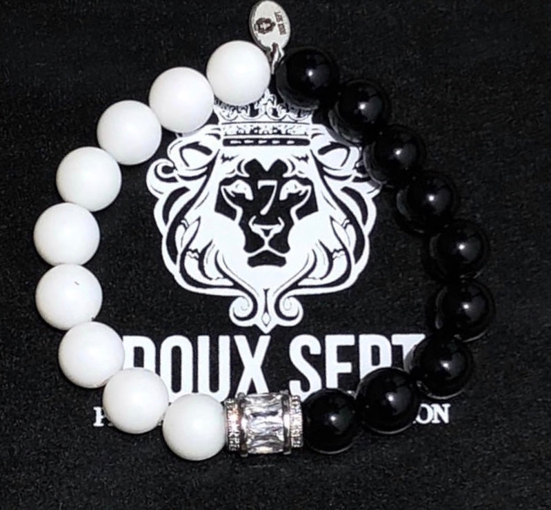 Flashing Lights W/ Onyx & White Alabaster