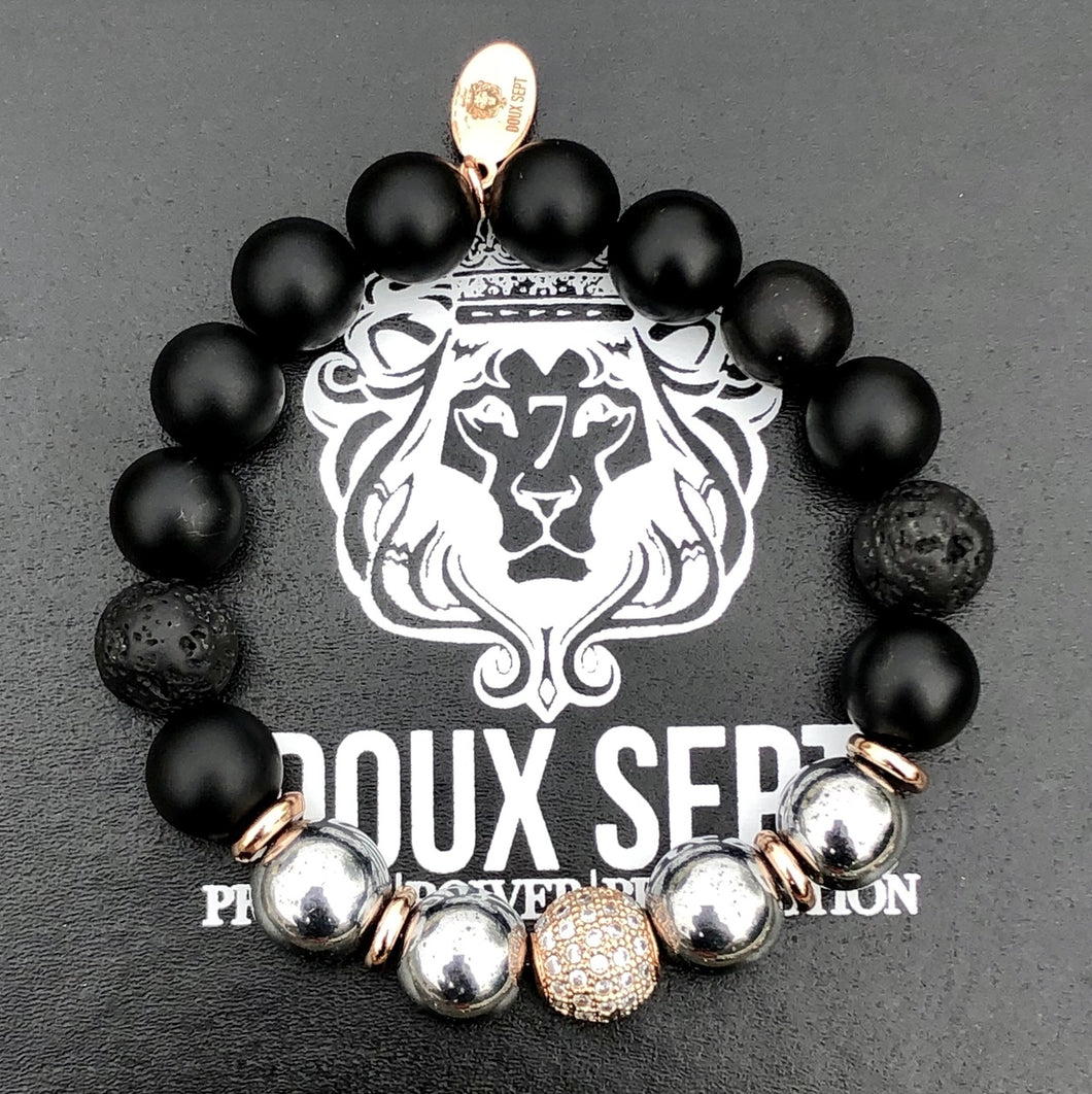 Mixed Company W/ Volcanic, Matte Onyx & Hematite